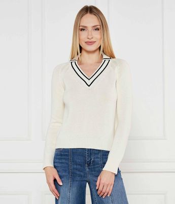 Liu Jo - Sweter damski zimowy casualowy ze sklepu: Gomez Fashion Store w kategorii: Swetry damskie - zdjęcie 874714-BD9-10338_LC251W000024Z55