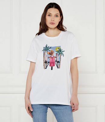Bluzka damska w stylu młodzieżowym Liu Jo ze sklepu: Gomez Fashion Store w kategorii: Bluzki damskie - zdjęcie 874714-BD9-10338_LJ252W000031Z86