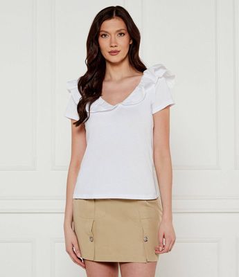 Bluzka damska na wiosnę Liu Jo ze sklepu: Gomez Fashion Store w kategorii: Bluzki damskie - zdjęcie 874714-BD9-10338_LJ252W000046ZA7
