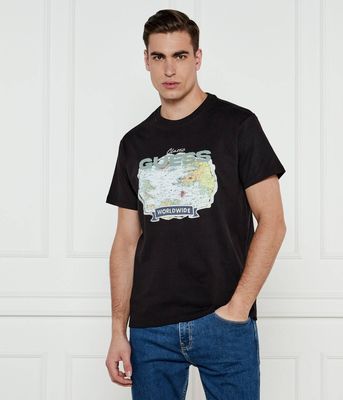 T-shirt męski w stylu młodzieżowym Guess ze sklepu: Gomez Fashion Store w kategorii: T-shirty męskie - zdjęcie 874714-BD9-10338_GJ251M000011058