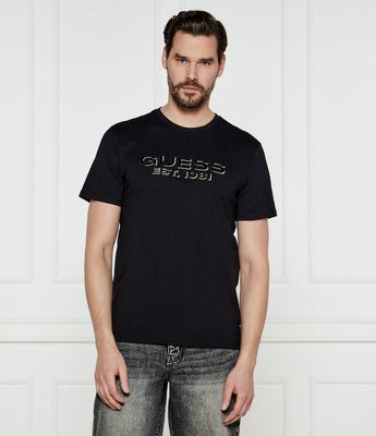 T-shirt męski w stylu młodzieżowym na wiosnę Guess ze sklepu: Gomez Fashion Store w kategorii: T-shirty męskie - zdjęcie 874714-BD9-10338_GJ251M000022058