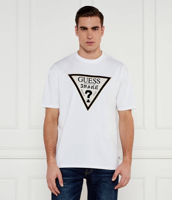 Guess - T-shirt męski wiosenny ze sklepu: Gomez Fashion Store w kategorii: T-shirty męskie - zdjęcie 874714-BD9-10338_GJ251M000026F11