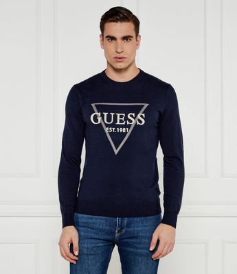 Sweter męski młodzieżowy Guess ze sklepu: Gomez Fashion Store w kategorii: Swetry męskie - zdjęcie 874714-BD9-10338_GJ251M000032B07