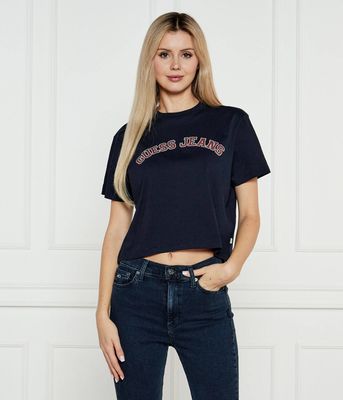 Bluzka damska na wiosnę Guess Jeans ze sklepu: Gomez Fashion Store w kategorii: Bluzki damskie - zdjęcie 874714-BD9-10338_GE251W000008Q74