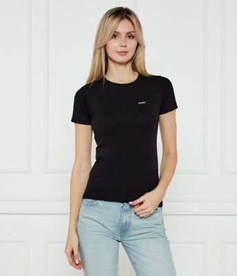 Bluzka damska wiosenna Guess Jeans ze sklepu: Gomez Fashion Store w kategorii: Bluzki damskie - zdjęcie 874714-BD9-10338_GE251W000010058