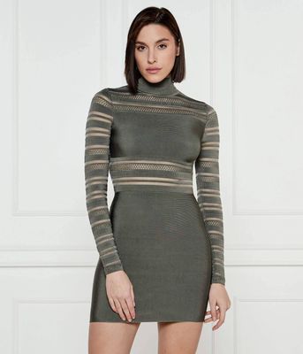 Sukienka dopasowana Marciano Guess ze sklepu: Gomez Fashion Store w kategorii: Sukienki - zdjęcie 874714-BD9-10338_MG251W000001A21