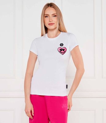 Philipp Plein - Bluzka damska casual młodzieżowa ze sklepu: Gomez Fashion Store w kategorii: Bluzki damskie - zdjęcie 874714-BD9-10338_PN251W000004001