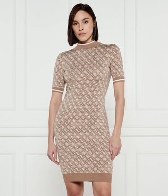 Sukienka dopasowana Guess ze sklepu: Gomez Fashion Store w kategorii: Sukienki - zdjęcie 874714-BD9-10338_GJ251W000010R06