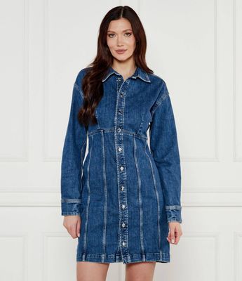 Sukienka casualowa wiosenna Guess ze sklepu: Gomez Fashion Store w kategorii: Sukienki - zdjęcie 874714-BD9-10338_GJ251W000089M44
