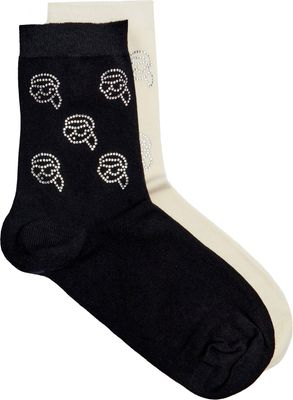 Skarpetki damskie casual w nadruki Karl Lagerfeld ze sklepu: Gomez Fashion Store w kategorii: Skarpetki damskie - zdjęcie 874714-BD9-10338_KL251W000038757
