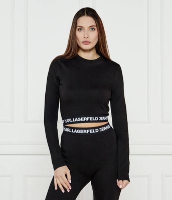 Bluzka damska casual Karl Lagerfeld Jeans ze sklepu: Gomez Fashion Store w kategorii: Bluzki damskie - zdjęcie 874714-BD9-10338_KJ251W000020002
