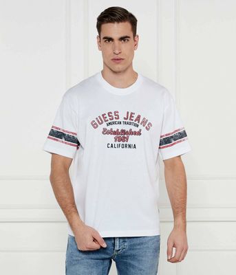 T-shirt męski młodzieżowy Guess Jeans ze sklepu: Gomez Fashion Store w kategorii: T-shirty męskie - zdjęcie 874714-BD9-10338_GE251M000034F11