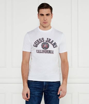 T-shirt męski na wiosnę Guess Jeans ze sklepu: Gomez Fashion Store w kategorii: T-shirty męskie - zdjęcie 874714-BD9-10338_GE251M000035F11