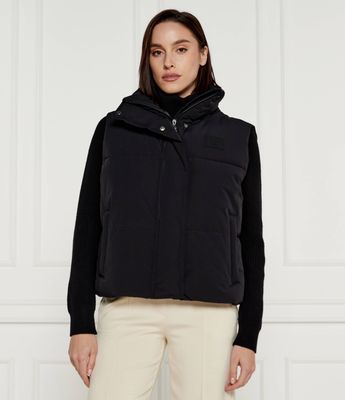 DKNY - Kamizelka damska casualowa ze sklepu: Gomez Fashion Store w kategorii: Kamizelki damskie - zdjęcie 874714-BD9-10338_DK245W000030007