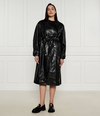Płaszcz damski na jesień DKNY ze sklepu: Gomez Fashion Store w kategorii: Płaszcze damskie - zdjęcie 874714-BD9-10338_DK245W000033007