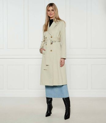 Płaszcz damski na wiosnę Patrizia Pepe ze sklepu: Gomez Fashion Store w kategorii: Płaszcze damskie - zdjęcie 874714-BD9-10338_PK251W000075535
