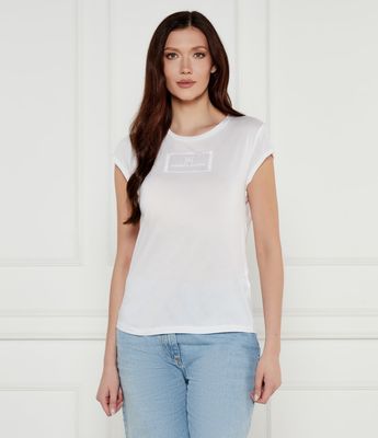 Bluzka damska casual Elisabetta Franchi ze sklepu: Gomez Fashion Store w kategorii: Bluzki damskie - zdjęcie 874714-BD9-10338_EF251W000042271