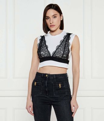 Bluzka damska casual Elisabetta Franchi ze sklepu: Gomez Fashion Store w kategorii: Bluzki damskie - zdjęcie 874714-BD9-10338_EF251W000052392