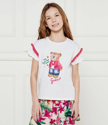 Guess - Bluzka dziewczęca na lato ze sklepu: Gomez Fashion Store w kategorii: Bluzki dziewczęce