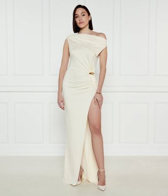 Elisabetta Franchi - Sukienka ze sklepu: Gomez Fashion Store w kategorii: Sukienki - zdjęcie 874714-BD9-10338_EF251W000068193