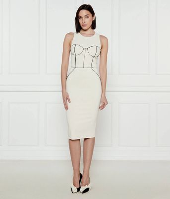 Elisabetta Franchi - Sukienka ze sklepu: Gomez Fashion Store w kategorii: Sukienki - zdjęcie 874714-BD9-10338_EF251W000074084