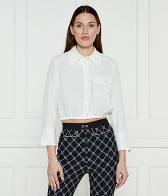 Elisabetta Franchi - Koszula damska elegancka ze sklepu: Gomez Fashion Store w kategorii: Koszule damskie - zdjęcie 874714-BD9-10338_EF251W000089360