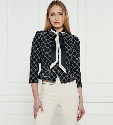 Marynarka Elisabetta Franchi ze sklepu: Gomez Fashion Store w kategorii: Marynarki damskie - zdjęcie 874714-BD9-10338_EF251W000095585