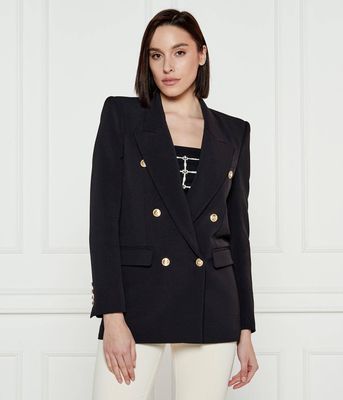 Marynarka elegancki jesienny Elisabetta Franchi ze sklepu: Gomez Fashion Store w kategorii: Marynarki damskie - zdjęcie 874714-BD9-10338_EF251W000103110