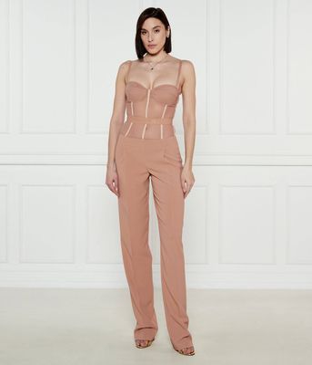 Kombinezon damski elegancki na wiosnę Elisabetta Franchi ze sklepu: Gomez Fashion Store w kategorii: Kombinezony damskie - zdjęcie 874714-BD9-10338_EF251W000143283