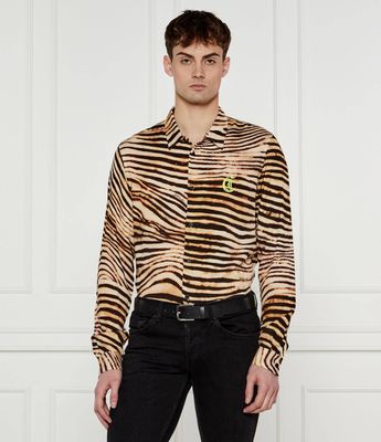 Koszula męska na wiosnę jesienna Just Cavalli ze sklepu: Gomez Fashion Store w kategorii: Koszule męskie - zdjęcie 874714-BD9-10338_CA252M000041716