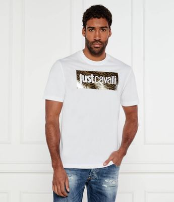 T-shirt męski na wiosnę Just Cavalli ze sklepu: Gomez Fashion Store w kategorii: T-shirty męskie - zdjęcie 874714-BD9-10338_CA252M000053005
