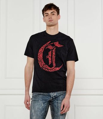 T-shirt męski Just Cavalli ze sklepu: Gomez Fashion Store w kategorii: T-shirty męskie - zdjęcie 874714-BD9-10338_CA252M000054899
