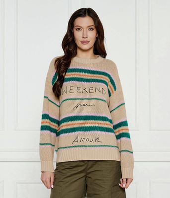 Sweter damski casualowy Weekend MaxMara ze sklepu: Gomez Fashion Store w kategorii: Swetry damskie - zdjęcie 874714-BD9-10338_MW251W000034001