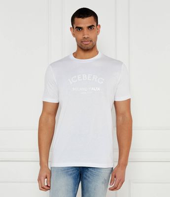 T-shirt męski młodzieżowy Iceberg ze sklepu: Gomez Fashion Store w kategorii: T-shirty męskie - zdjęcie 874714-BD9-10338_II252M000013101