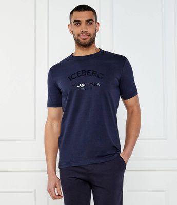 Iceberg - T-shirt męski ze sklepu: Gomez Fashion Store w kategorii: T-shirty męskie - zdjęcie 874714-BD9-10338_II252M000013602