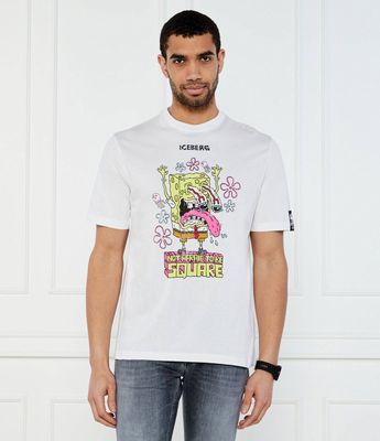 T-shirt męski Iceberg ze sklepu: Gomez Fashion Store w kategorii: T-shirty męskie - zdjęcie 874714-BD9-10338_II252M000014101