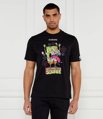 T-shirt męski wiosenny Iceberg ze sklepu: Gomez Fashion Store w kategorii: T-shirty męskie - zdjęcie 874714-BD9-10338_II252M000014900