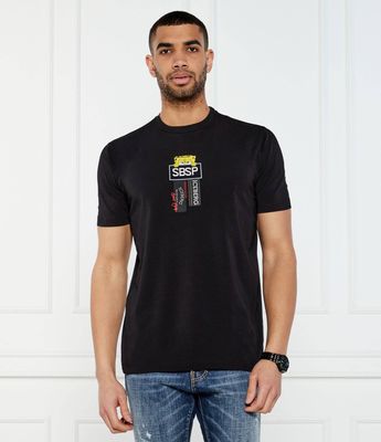 T-shirt męski na wiosnę Iceberg ze sklepu: Gomez Fashion Store w kategorii: T-shirty męskie - zdjęcie 874714-BD9-10338_II252M000016900