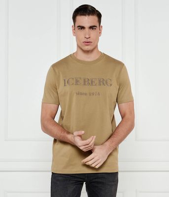 T-shirt męski wiosenny młodzieżowy Iceberg ze sklepu: Gomez Fashion Store w kategorii: T-shirty męskie - zdjęcie 874714-BD9-10338_II252M000017603
