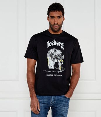 T-shirt męski młodzieżowy Iceberg ze sklepu: Gomez Fashion Store w kategorii: T-shirty męskie - zdjęcie 874714-BD9-10338_II252M000019900