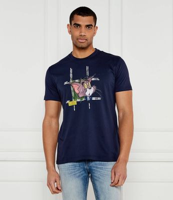 T-shirt męski młodzieżowy Iceberg ze sklepu: Gomez Fashion Store w kategorii: T-shirty męskie - zdjęcie 874714-BD9-10338_II252M000023602