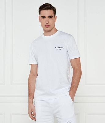 T-shirt męski wiosenny Iceberg ze sklepu: Gomez Fashion Store w kategorii: T-shirty męskie - zdjęcie 874714-BD9-10338_II252M000025101