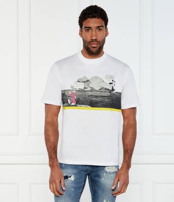 T-shirt męski na wiosnę Iceberg ze sklepu: Gomez Fashion Store w kategorii: T-shirty męskie - zdjęcie 874714-BD9-10338_II252M000027101