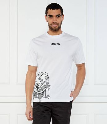 T-shirt męski Iceberg ze sklepu: Gomez Fashion Store w kategorii: T-shirty męskie - zdjęcie 874714-BD9-10338_II252M000028101