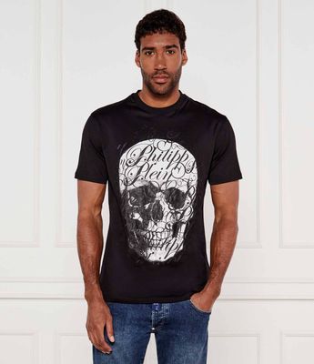 T-shirt męski na wiosnę młodzieżowy Philipp Plein ze sklepu: Gomez Fashion Store w kategorii: T-shirty męskie - zdjęcie 874714-BD9-10338_PN252M000035002