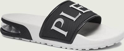 Klapki męskie na lato Plein Sport ze sklepu: Gomez Fashion Store w kategorii: Klapki męskie - zdjęcie 874714-BD9-10338_PS252M000038032