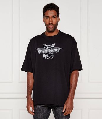 John Richmond - T-shirt męski młodzieżowy ze sklepu: Gomez Fashion Store w kategorii: T-shirty męskie - zdjęcie 874714-BD9-10338_JR252M000011001