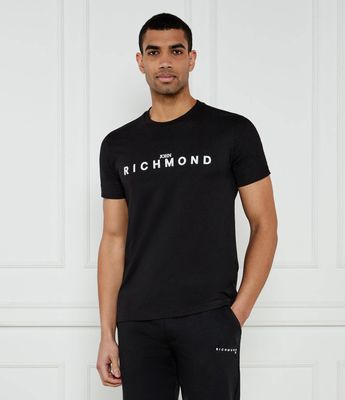 John Richmond - T-shirt męski na wiosnę młodzieżowy ze sklepu: Gomez Fashion Store w kategorii: T-shirty męskie - zdjęcie 874714-BD9-10338_JR252M000013001