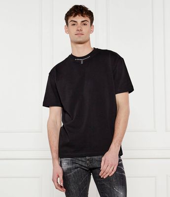 T-shirt męski casual John Richmond ze sklepu: Gomez Fashion Store w kategorii: T-shirty męskie - zdjęcie 874714-BD9-10338_JR252M000014001