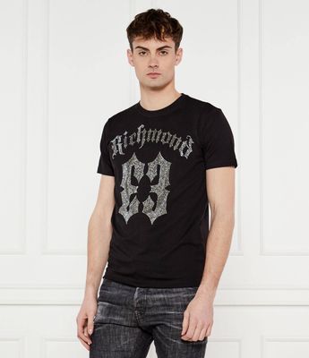 T-shirt męski na wiosnę John Richmond ze sklepu: Gomez Fashion Store w kategorii: T-shirty męskie - zdjęcie 874714-BD9-10338_JR252M000015001